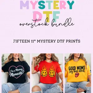 MYSTERY OVERSTOCK BUNDLE - DIRECT TO FILM TRANSFERS - FIFTEEN 11" MYSTERY PRINTS