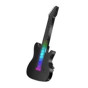 Car Air Conditioning Vent Guitar Aroma Diffuser - Scented Car Fragrance with Ambient Light, Music Function for Interior Decoration