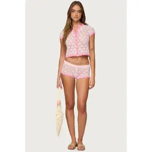 Elisa Open Knit Shorts Elisa Open Knit Shorts