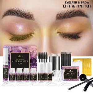 Lifting Lashes Kit Lash Lifiting Curling Eyelash Perm Kit-Eyebrow Dye Tint Combination Eyelash Enhancer