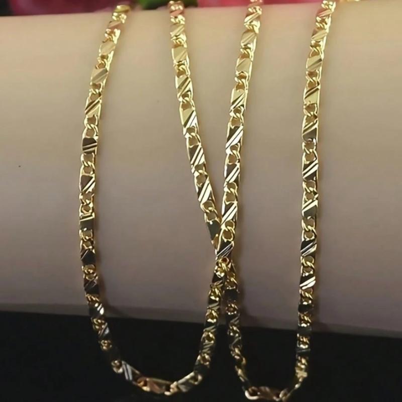 Chiếc dây chuyền vàng 18K tinh xảo này, rộng 2mm và dài từ 16 đến 30 inch, phù hợp cho cả nam và nữ, đa năng, thanh lịch và là một món quà hoàn hảo.