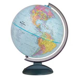 Replogle Made in USA Traveler 12″ Raised Relief Desk Globe | STEM Educational Tool for Students, Home & Office Decor, Geography Learning Gift