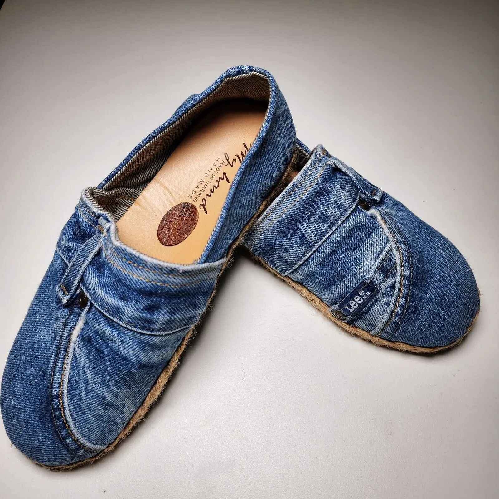 US Size 9-Old Jean Fashion Women's/Teen's Hand Made Espadrilles Shoes  Walking Shoes Comfort