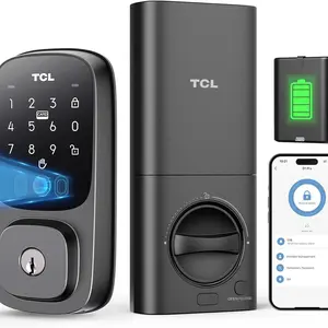 TCL D1 Pro Smart Lock  Unlock with Palm! No Keys Needed | App + Alexa   Auto-Lock   Waterproof Battery