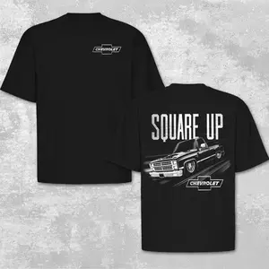 Chevy Square Body Truck Vintage Graphic T Shirt, Unisex Chevy Truck Shirt, Chevrolet C10 Classic Pickup Tee, Square Up Retro Truck Shirt, Automotive Clothing Menwear, Old School Pickup Graphic Tee, Classic Chevy Truck Apparel, Truck Lover Gift