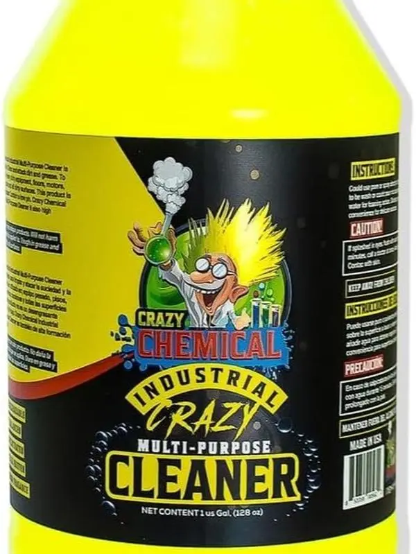 Crazy Chemical Industrial Multi-Purpose Cleaner 1 US Gal 128 oz Versatile Cleaning Solution for Various Surfaces Easy to Use Reliable for Indoor & Outdoor Use