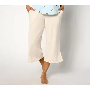 Cuddl Duds Modern Jersey Knit Cropped Pants