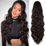 Fxmongyi Drawstring Ponytail Extension Long Body Wavy Ponytail Extension for Women Synthetic Hair Ponytail Extension Clip in 26 Inch Ponytail Hairpiece for Daily Use