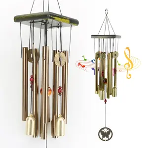 patio butterfly wind chimes made of aluminum tubing are perfect for decorating gardens homes and outdoor patios They produce a soothing low pitched sound and complement patio artwork perfectly