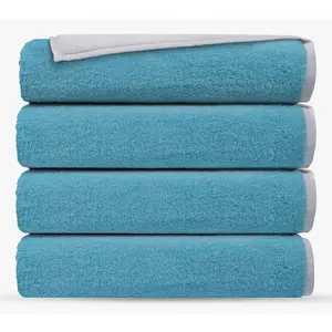 Depera Home Double Face 4 pcs Turkish Bath Towels Set
