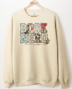 Trendy Book Nerd Graphic Top