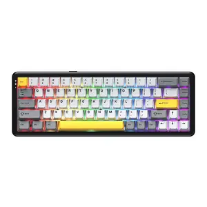AJAZZ AK680 MAX Wireless Keyboard, Rechargeable 3-mode Magnetic Axis Mechanical Keyboard, Full Key Hot-swappable Keyboard for Gaming