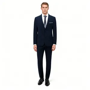 Slim Fit Men’s Suit Set in Navy for Weddings Date Nights & Office Days - Stylish Comfortable Versatile Formal Business Casual Outfit bedazzled  suit business jacket luxury  suits Slim-Fit Single Breasted Suit slim  men