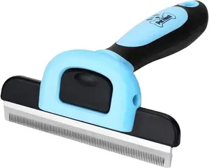 Pet Grooming Brush for Shedding Deshedding -Professional Comb Rake For Dogs Cats Hamsters Small Medium Large Size - Short to Long Hair Undercoat Remover