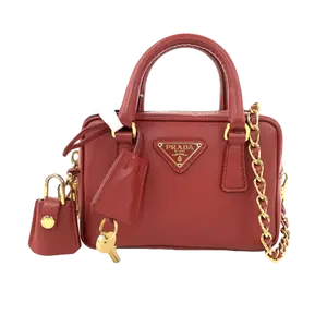 Pre-owned PRADA Leather Shoulder Bags 5.51'' R2719 Shoulder Bag C1368101149 0412 T5 Betsy