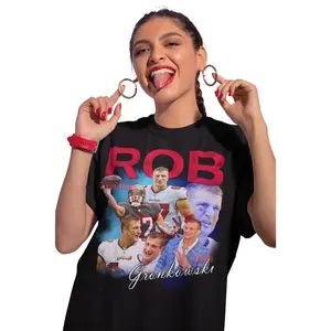 Vintage Rob Gronkowski Unisex Shirt Retro Graphic Tee for Him and Her Football Fan Gift