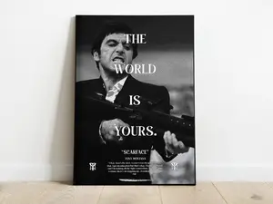 Tony - Scarface The World is Yours Classic Movie Posters Decor Room Ornaments Decoration