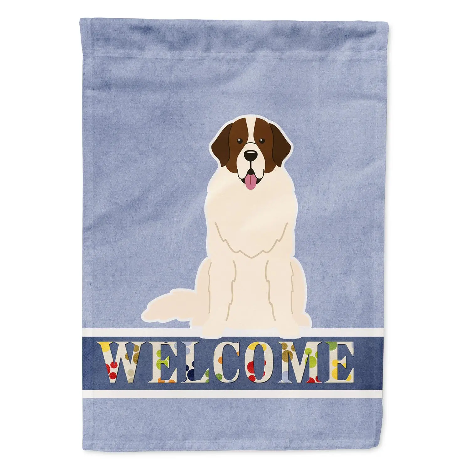 Moscow Watchdog Welcome Garden Flag Mailbox Decorative Yard Banner Outside Patio Artwork for Flower Beds, Garden Size, Multicolor