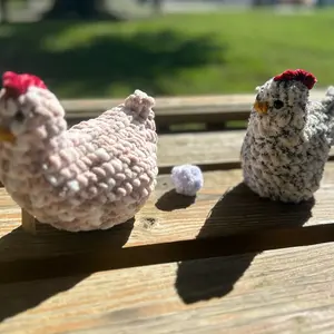 Crochet Egg Laying Chicken Fidget Toy - Unique and Quirky Design