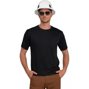 AYKRM High Visibility Reflective Safety Short Sleeve Shirts for Men Women Fashion Durable Construction Work Shirts
