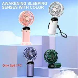 Portable Handheld Fan, Travel Fan, Compact Lightweight Design, Quiet Brushless Motor, Rechargeable Personal Fan, Multiple Colors Available