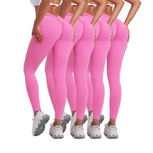 "4-PACK VIRAL LEGGINGS!  TikTok's 'SNATCHED' Yoga Pants - High Waisted Tummy Control, Squat-Proof & Seamless"