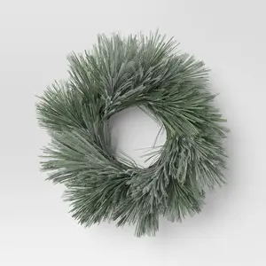 Shimmer Long Needle Christmas Wreath - Threshold Shimmer Long Needle Christmas Wreath - Threshold
