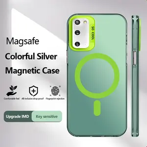Suitable for [Galaxy S20] New high-end 2025 magnetic IMD plain shell mobile phone case New business simple soft silicone mobile phone case with magnetic function Affordable price Anti-drop and anti-fingerprint 995