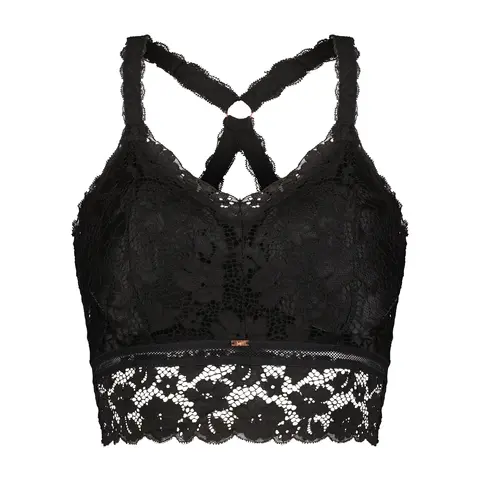 Jady Women's Juliette Deluxe Lace Racerback Padded Bralette Top - Comfy Fit Underwear for Women, Nylon-Spandex Blend, Helping Hands Pad, Fashion Design, Lace Trim, Basic Everyday & Office Wear