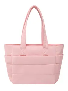 Women's Handbag, Lightweight Puffy Shoulder Bag, Soft Commuter Tote, Perfect for Travel Work Beach Gym Store, Versatile and Stylish Accessory
