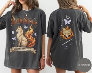 Quicksilver Brimstone Two-sided Shirt, Fae and Alchemy Series TShirt, Kingfisher Fantasy Book Tee, Gift For Book Lover, Classic