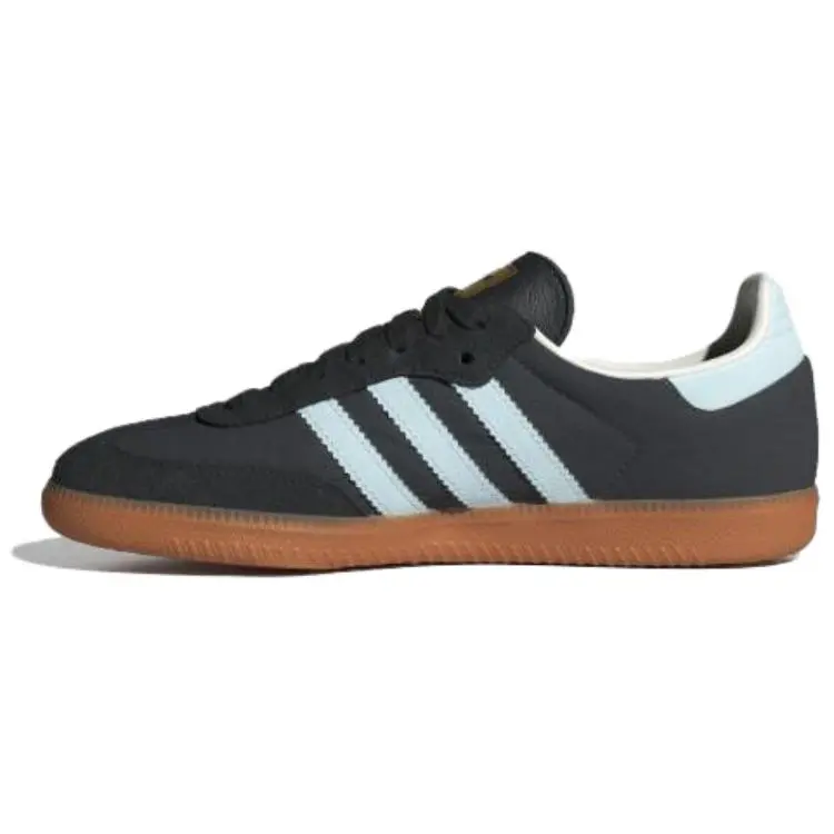 Women's adidas Originals Samba OG Casual Trainers - Carbon-Almost Blue, Gum, Style ID0493