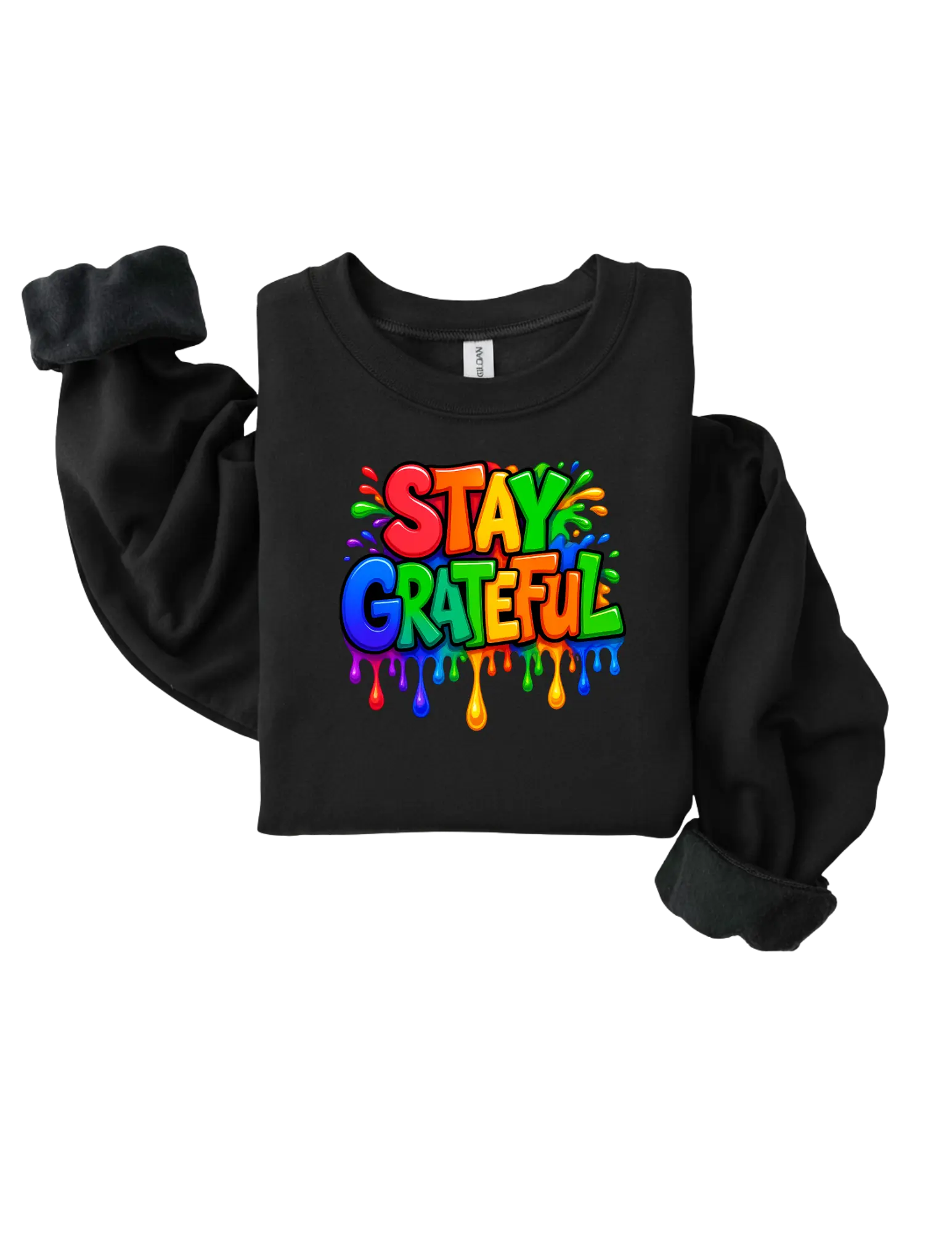 Stay Grateful DTF Print - Vibrant Full-Color Transfers for Cotton & Polyester - Durable Peel-and-Press Designs - Washable & Long-Lasting Colorful