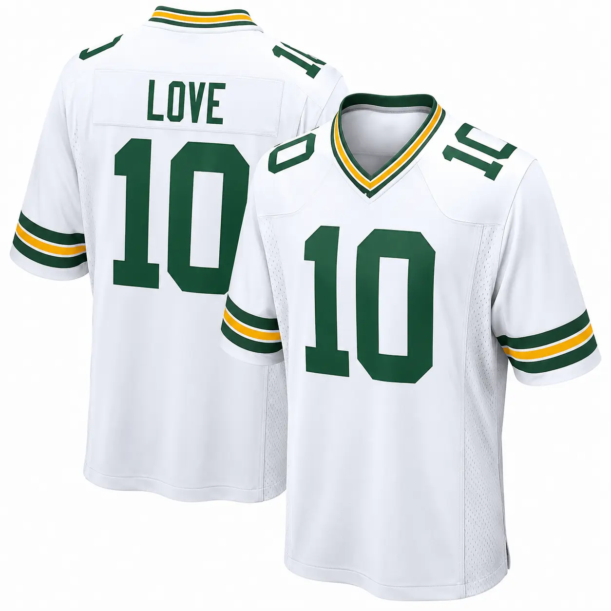 Unisex Love-Inspired #10 Green Bay Football Game Player Jersey - White, Sports Collectible Jersey, Gift For Fans, Trending 2026