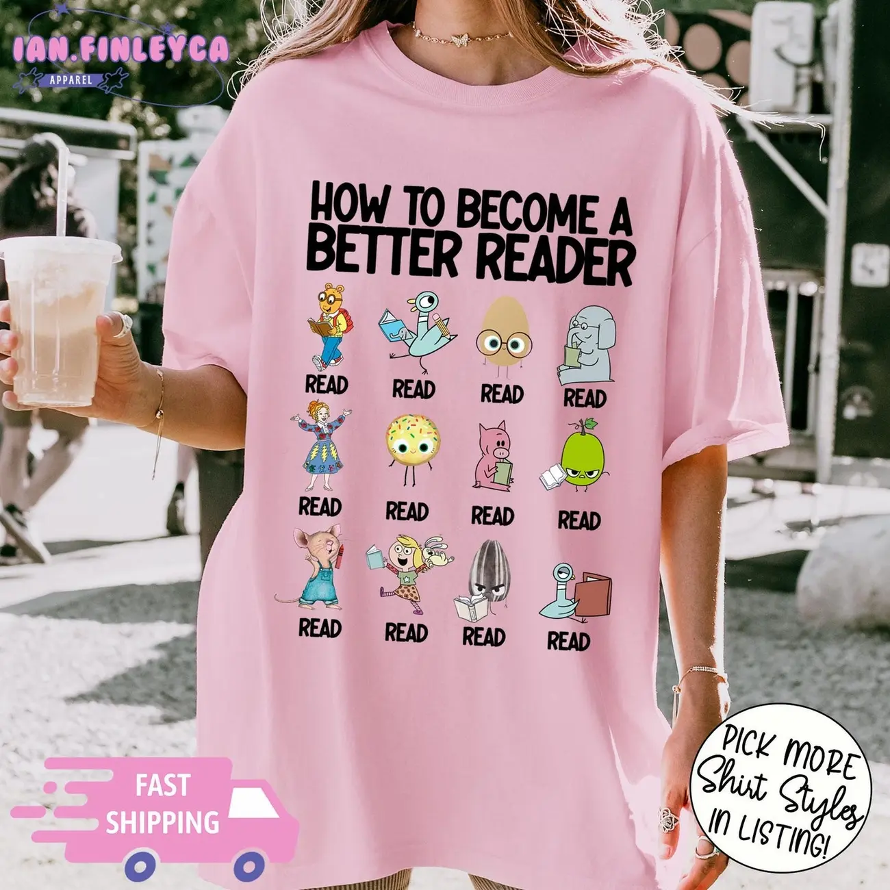 How To Become A Better Reader Tee, Read The Children's Books Sweatshirt, Children's Character Affirmations Hoodie, Back to School Tee, Teacher Gift