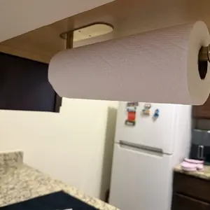 Small Space Organizer, 1/12pcs Wall-mounted Punch-free Paper Towel Holder, Space-saving Kitchen Organizer, Stainless Steel Roll Paper Organizer Storage Holder, Home Organizers for Kitchen & Bathroom,  Household Items