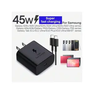 45W Super-Fast Charging Type-C Charger, compatible with C C data cables, suitable for Samsung S26/S25/S24/S23/S22 and 17/16/15 series  ideal for home, office, and travel, a perfect gift for Mother's Day or birthdays, an ideal choice for family.