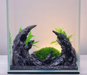 Fish Tank Aquarium, 2-4 Gallon Nano Aquascape Decor SOUL CANYON Aquarium Dragon Rocks Nature For Moss Planted Tank Fish Tank Ornament