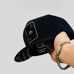 Unisex Poker Embroidered Snapback Baseball Cap, 100%25 Cotton, Elastic Fit, Machine Washable, Trending Snapback Hat for Men & Women, All Seasons Wear, FreeSize