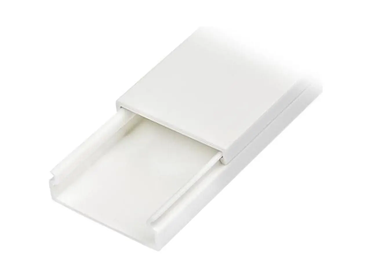 StarTech Adhesive Hold Cable Management Raceway - Industrial Strength White, 1 lbs, 1.1 cm, 32 cm, 1000 mm, 39 inches - For Office Cable Routing