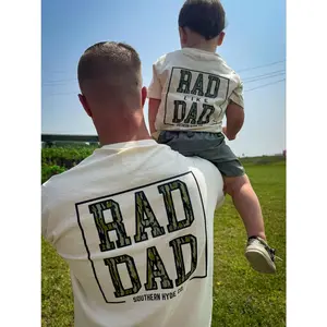 Youth & Dad RAD DAD CAMO TEE Dad and Son Shirt. Dad Son Matching Tee, Christmas Gift For Dad and Son IV0MX