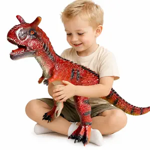 Big Carnotaurus 28 inch, Dinosaur Toys for Kids 3-5, Large Inflatable Dinosaur Toys for Kids Toddler Party Favors, Birthday Gifts for Boys Girls