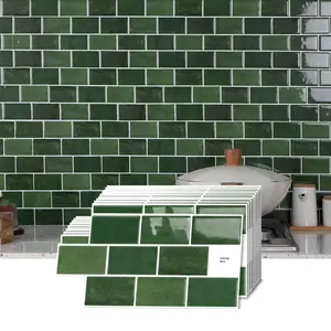 12 PCS 3D, 6×12 Inches | Decorative Backsplash for Kitchen, Bathroom, Home & Restaurant Renovation