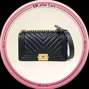 Pre-owned CHANEL Le Boy V Stitch Medium Shoulder Bag C19494265832
