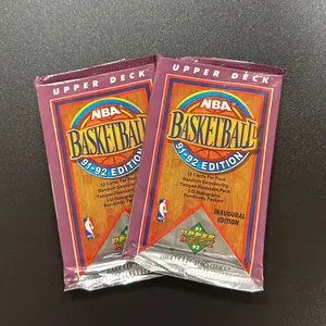 Two Packs of 1991-92 Upper Deck NBA Basketball Trading Cards