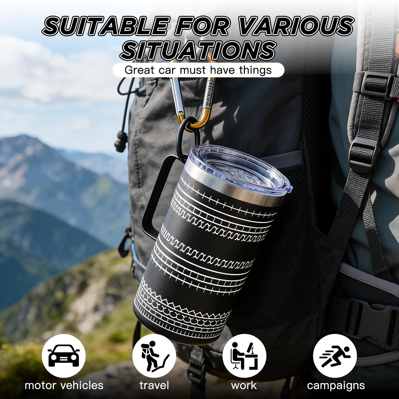 24 Oz Stainless Steel Hidden Message Funny Tumbler Cup with Handle Birthday Gifts for Women Men, Keep Cold, Hot & Ice, Flasks funny Tumbler Drinkware Tea Iced  , Sarcastic Design Coffee Cug for Coworkers & Work