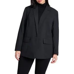 ELOQUII Women's Plus Size The Fluid Crepe Longline Blazer