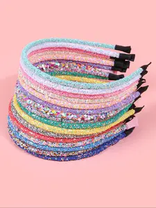 8-Piece Stylish Versatile Glitter Headband Set, Shiny Party Headbands for Women and Girls, Perfect for Parties and Gatherings