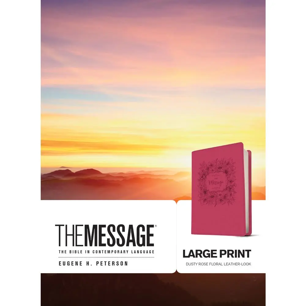 USED Book - The Message Large Print: The Bible in Contemporary Language (Imitation Leather) - english