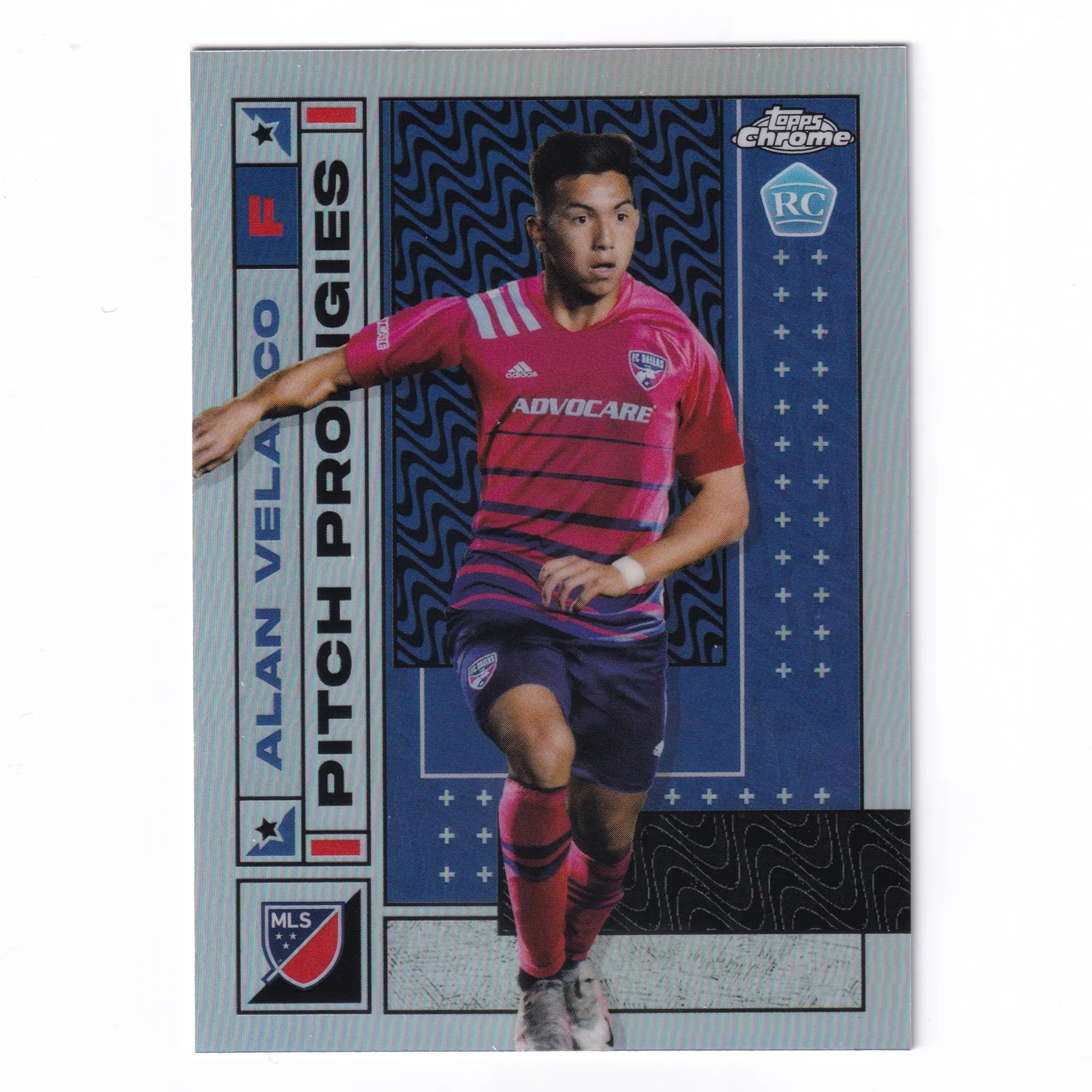 Alan Velasco - Rookie - 2022 Topps Chrome MLS - Refractor Pitch Prodigies #62 - FC Dallas Trading Card